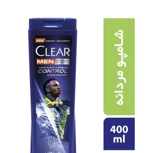 شامپو ضد شوره سر کلییر سری قهرمانان مدل Deep Clean And Grease Control مناسب برای مو چرب حجم 400 میلی لیتر
