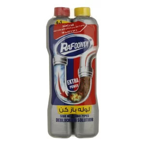 مایع لوله باز کن رافونه مدل Str حجم 1.5 لیتر بسته 2 عددی