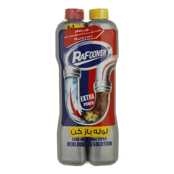 مایع لوله باز کن رافونه مدل Str حجم 1.5 لیتر بسته 2 عددی