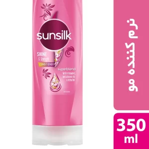 نرم کننده مو سان سیلک مدل Shine and Strength حجم 350 میلی لیتر