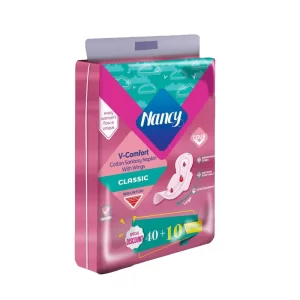 نوار بهداشتی نانسی مدل Fluff-non-woven بسته 50 عددی