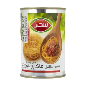 کنسرو سس ماکارونی با سویا و قارچ سحر - 400 گرم