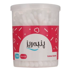گوش پاک کن پنبه ریز مدل Normal بسته 100 عددی